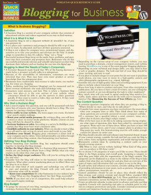 Blogging for Business