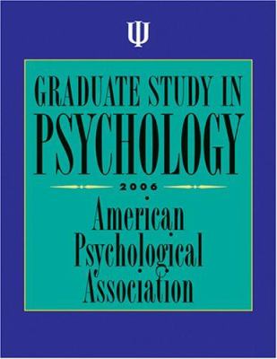 Graduate Study in Psychology