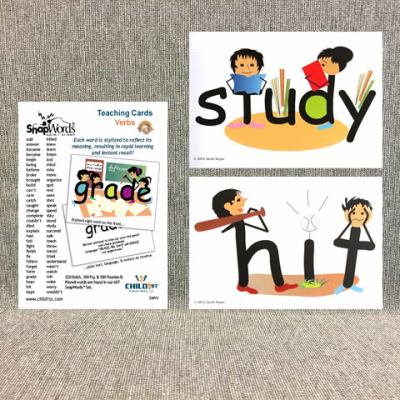 SnapWordsŽ Verbs Teaching Cards