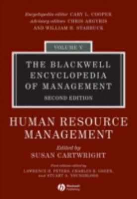 The Blackwell Encyclopedia of Management, Human Resource Management