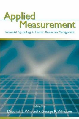 Applied Measurement : Industrial Psychology in Human Resources Management