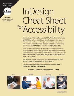 InDesign Cheat Sheet for Accessibility