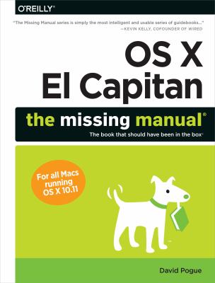 OS X el Capitan: the Missing Manual