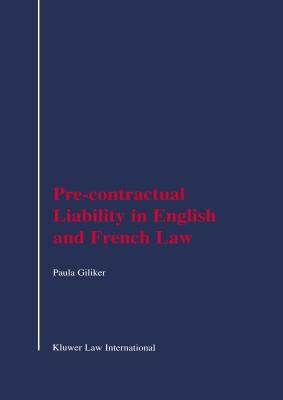 Pre-Contractual Liability in English and French Law