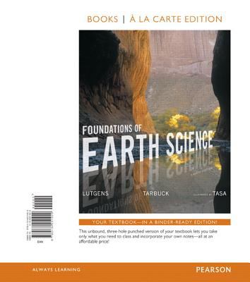 Foundations of Earth Science, Books a la Carte Edition