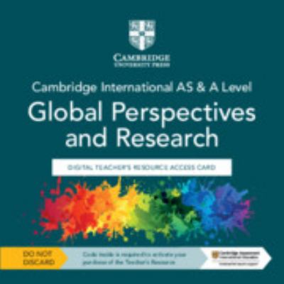 Cambridge International AS and a Level Global Perspectives and Research Digital Teacher's Resource Access Card
