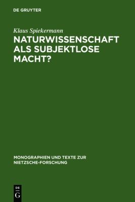 Naturwissenschaft Als Subjektlose Macht?