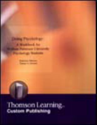 Doing Psychology : A Workbook for William Patterson University Psychology Students