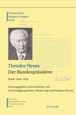 Der Bundespräsident : Briefe 1954-1959