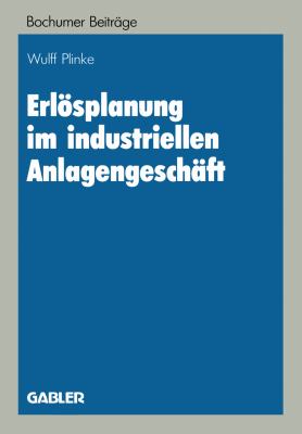 Erlösplanung Im Industriellen Anlagengeschäft