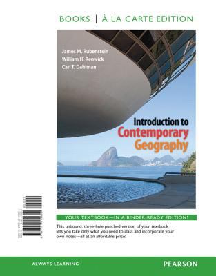 Introduction to Contemporary Geography, Books a la Carte Edition