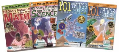 Smart Kid Book Set : 101 Things Everyone Should Know about Science/ Math and 65 One Minute Mysteries You Solve with Science/ Math