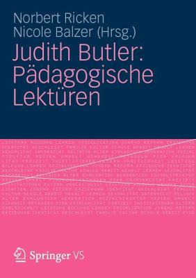 Judith Butler : Pädagogische Lektüren
