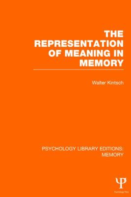The Representation of Meaning in Memory