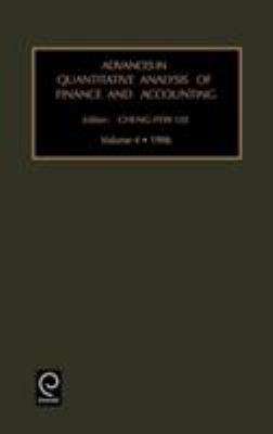 Advances in Quantitative Analysis of Finance and Accounting