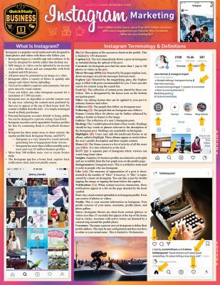 Instagram Marketing : A QuickStudy Laminated Reference Guide
