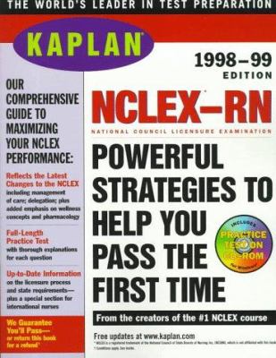 Kaplan NCLEX RN 1998 99 with CD ROM : National Council of Licensure Examination for Registered Nurses