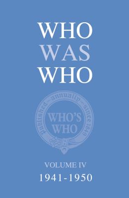 Who Was Who, 1941-1950