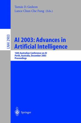 AI 2003 - Advances in Artificial Intelligence : 16th Australian Conference on AI, Perth, Australia December 2003, Proceedings
