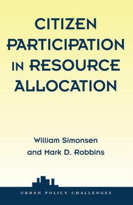 Citizen Participation in Resource Allocation