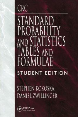 CRC Standard Probability and Statistics Tables and Formulae, Student Edition