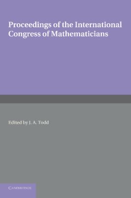 Proceedings of the International Congress of Mathematicians : 14-21 August 1958