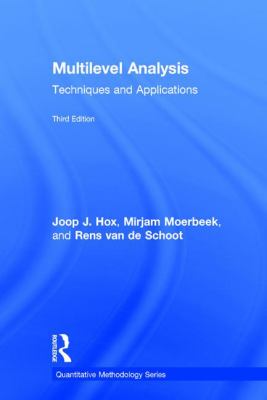 Multilevel Analysis : Techniques and Applications, Third Edition