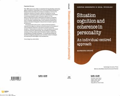 Situation Cognition and Coherence in Personality : An Individual-Centred Approach
