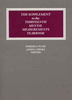 Supplement to the Thirteenth Mental Measurements Yearbook