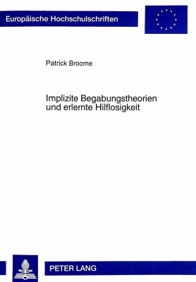 Implizite Begabungstheorien und Erlernte Hilflosigkeit