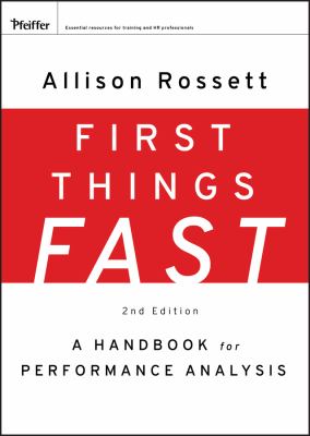 First Things Fast : A Handbook for Performance Analysis