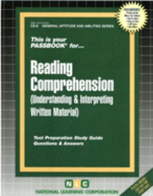 Civil Service Reading Comprehension : Test Preparation Study Guide, Questions and Answers