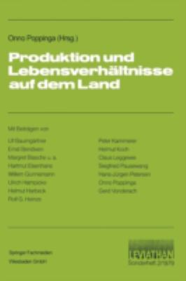 Produktion und Lebensverhältnisse Auf Dem Land