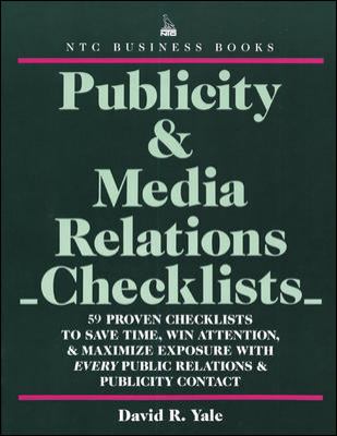 Publicity & Media Relations Checklists