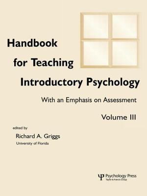 Handbook for Teaching Introductory Psychology Vol. III : Volume Ii