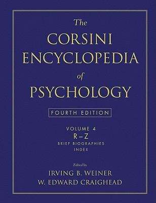 The Corsini Encyclopedia of Psychology, Volume 4