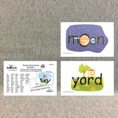SnapWordsŽ Nouns List 2 Pocket Chart Cards
