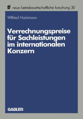Verrechnungspreise Für Sachleistungen Im Internationalen Konzern