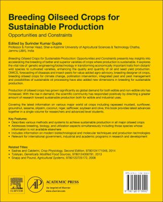 Breeding Oilseed Crops for Sustainable Production : Opportunities and Constraints