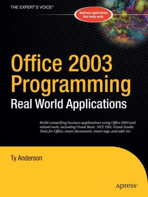 Office 2003 Programming : Real World Applications