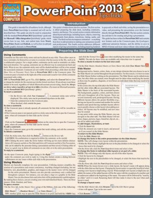 Powerpoint Tips and Tricks 2013