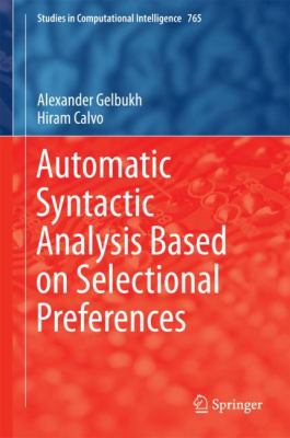Automatic Syntactic Analysis Based on Selectional Preferences