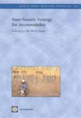 State-Society Synergy for Accountability : Lessons for the World Bank