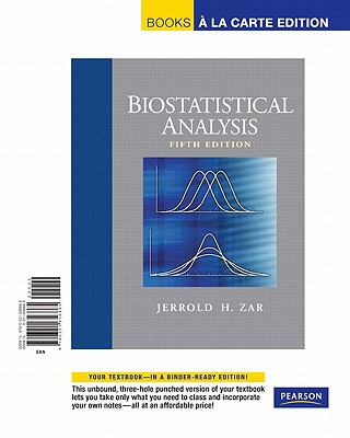 Biostatistical Analysis, Books a la Carte Edition