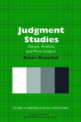 Judgment Studies : Design, Analysis, and Meta-Analysis
