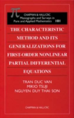 The Characteristic Method and Its Generalizations for First-Order Nonlinear Partial Differential Equations