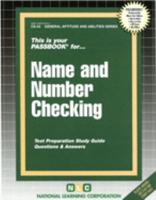 Name and Number Checking
