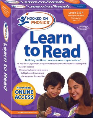 Hooked on Phonics Learn to Read Levels 3 And 4 : Learn to Read Kindergarten Sleeve Levels 1 and 2 Complete