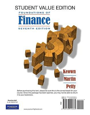 Foundations of Finance : The Logic and Practice of Financial Management, Student Value Edition