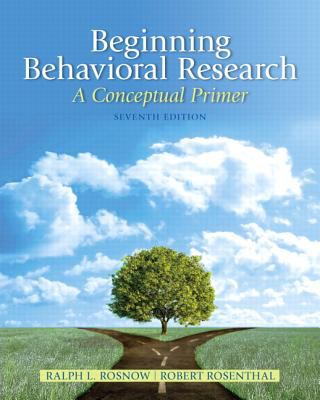 Beginning Behavioral Research: a Conceptual Primer
